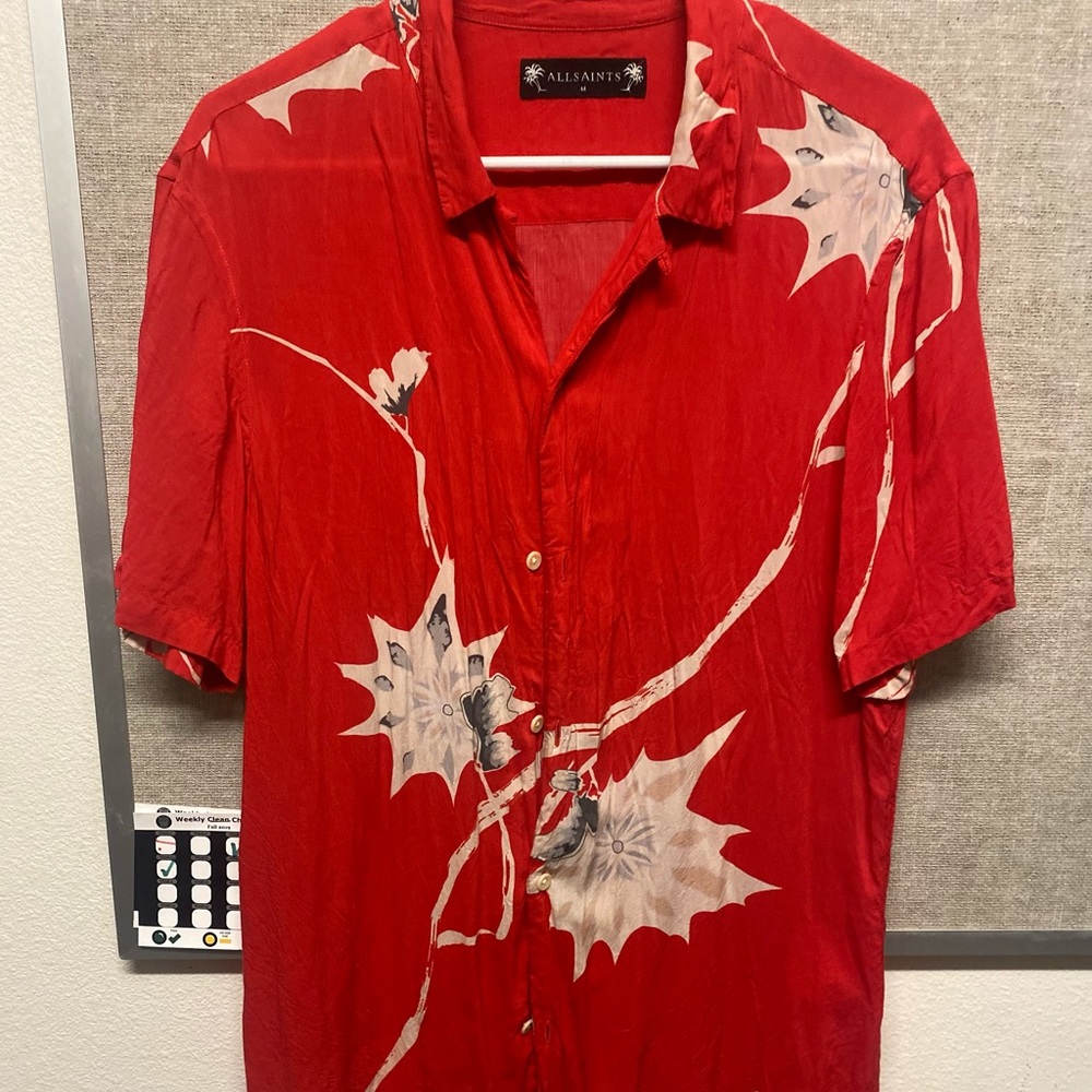 All saints Hawaiian button down